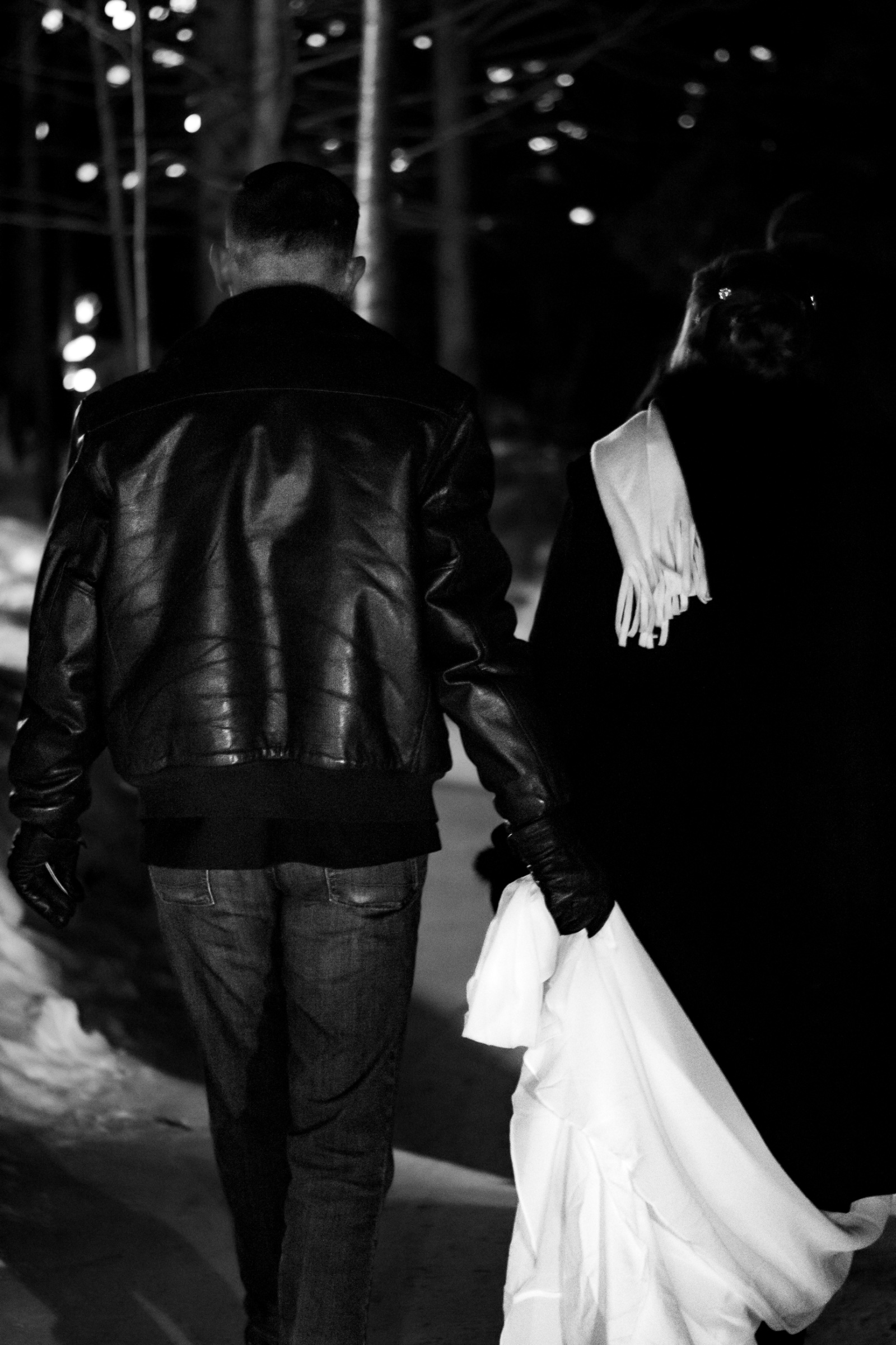 Ice Castle Bride & Groom wedding photo