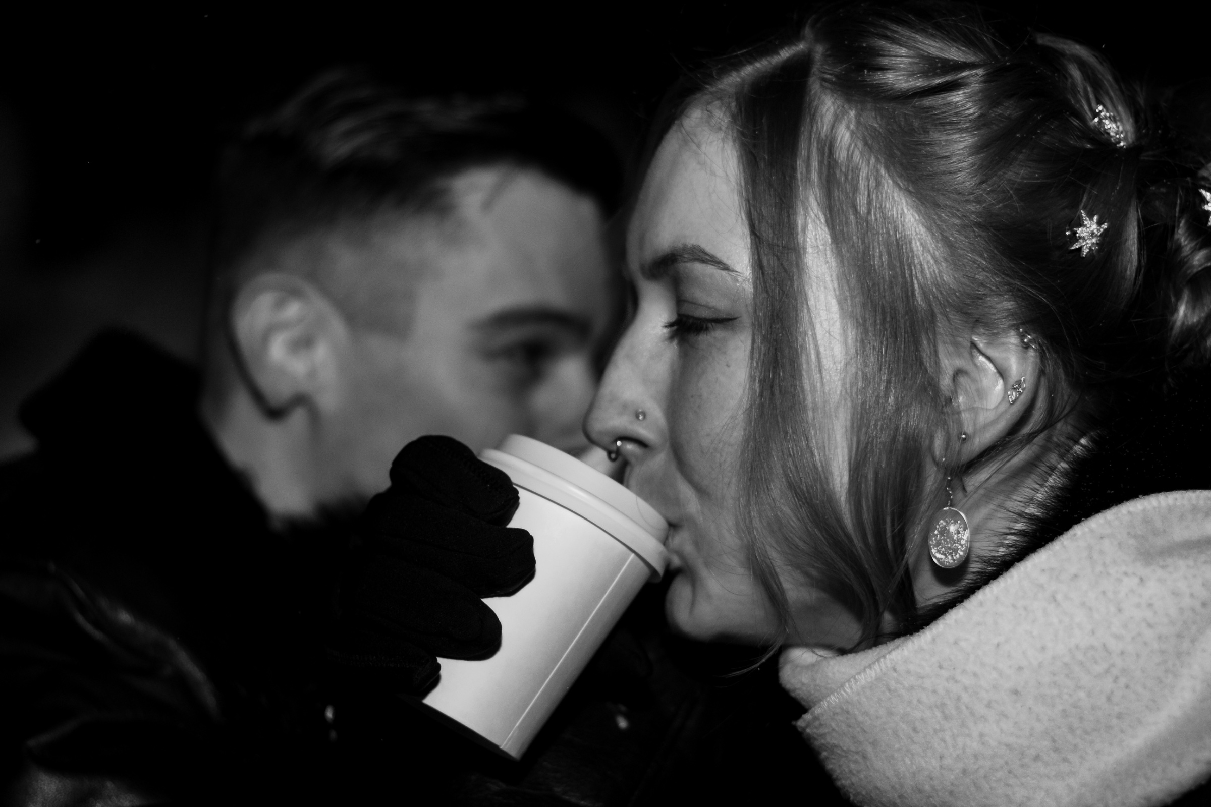 Ice Castle Bride & Groom wedding photo