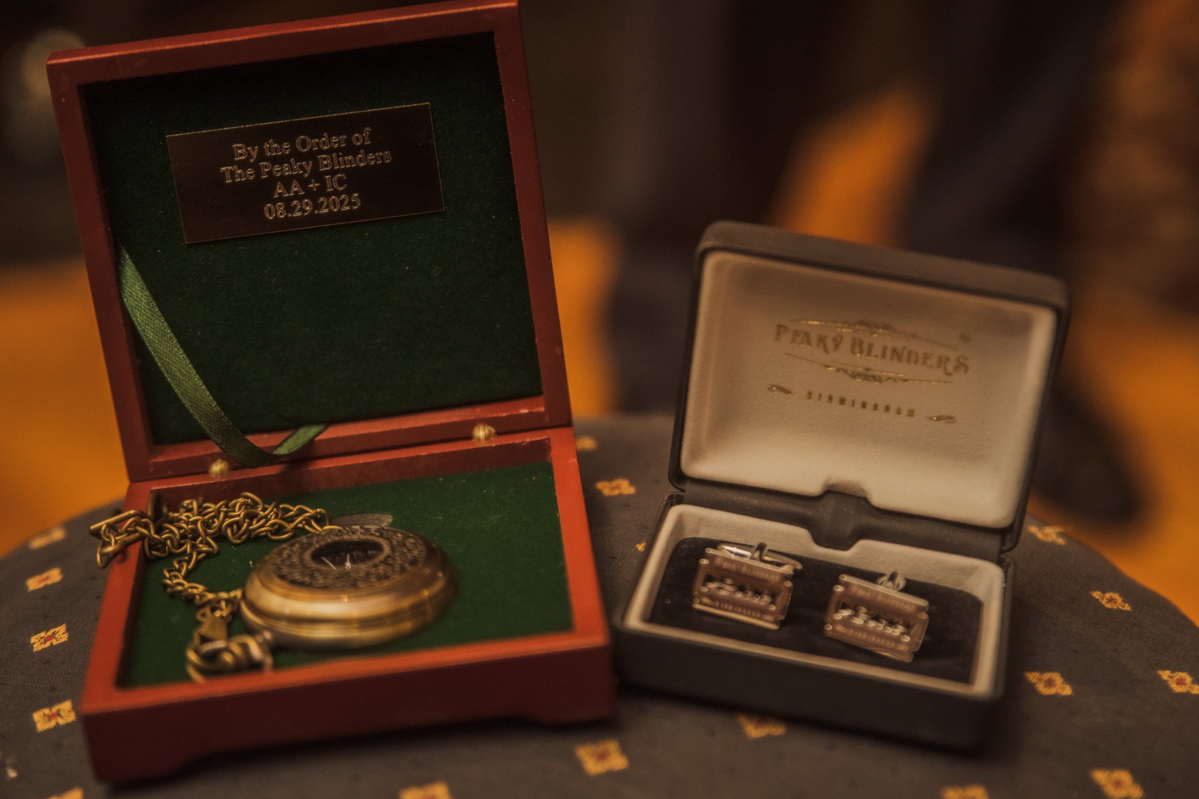 Beauty and the Beast meets Peaky Blinders  wedding photo